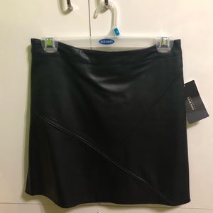 NWT Zara A-line Faux Leather Skirt